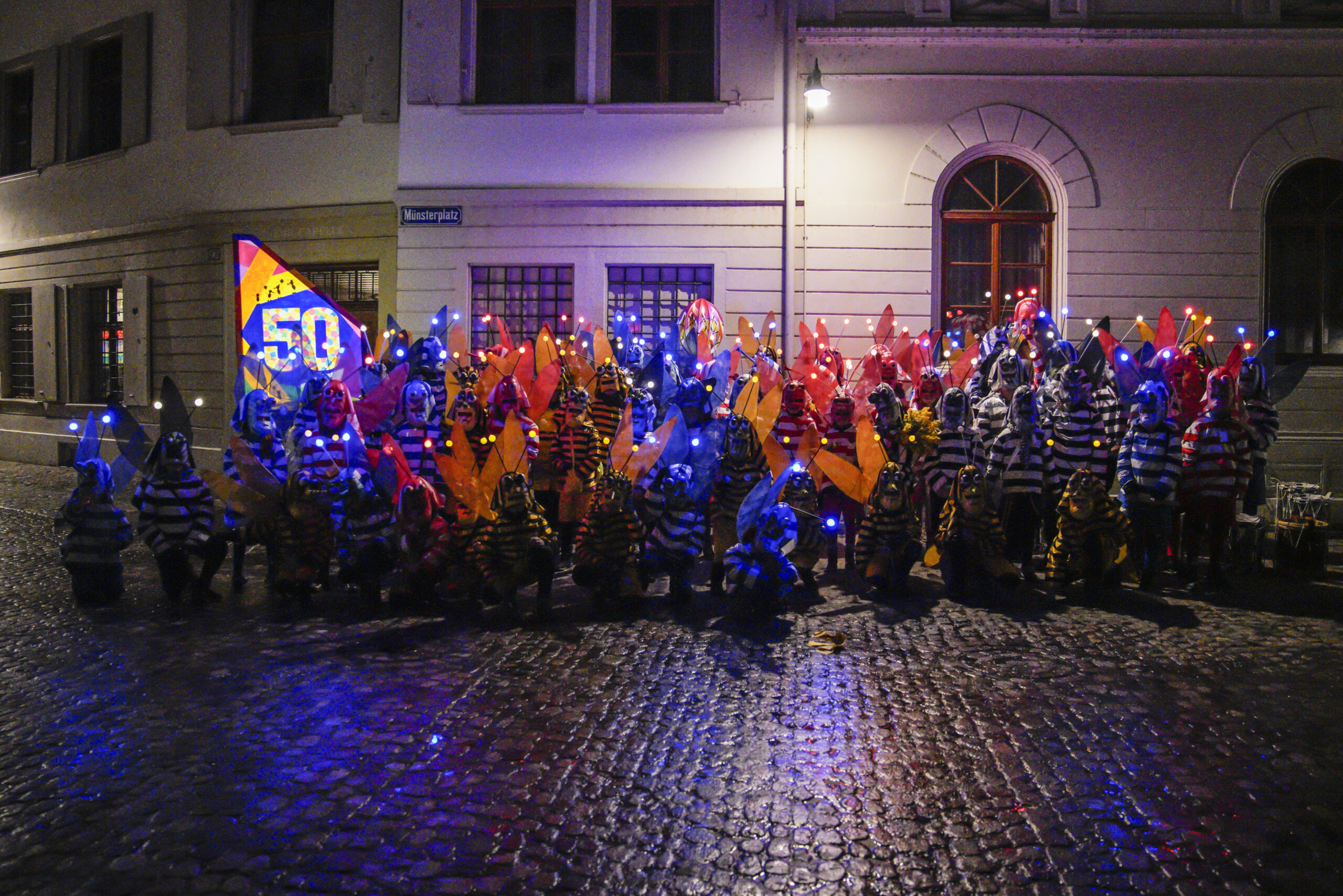 Jubiläumszug der Jungen Garde der Schnooggekerzli